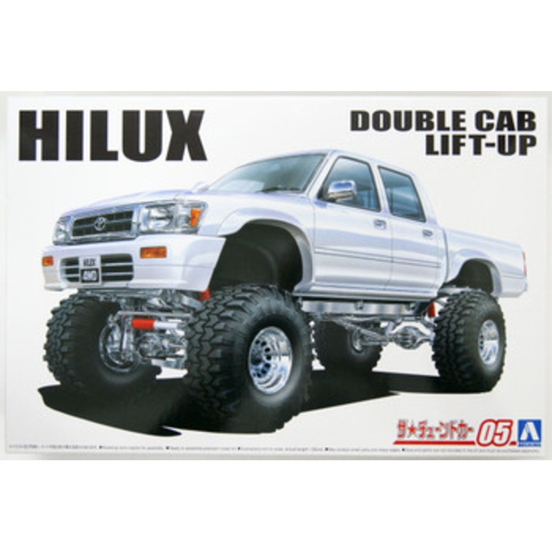 Aoshima The Tuned Car 1/24 LN107 Hilux Pickup Double Cab Lift Up ’94 (Toyota) Plastic Model