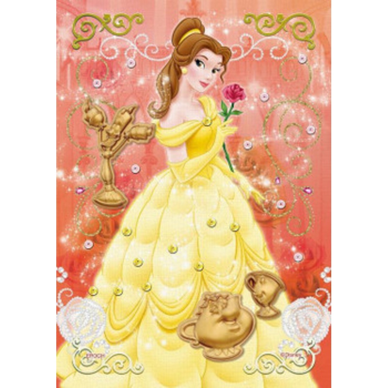 Epoch 72-303 Jigsaw Puzzle Disney Beauty and the Beast Bell Elegant Rose (Decoration Puzzle) (108 Pieces)