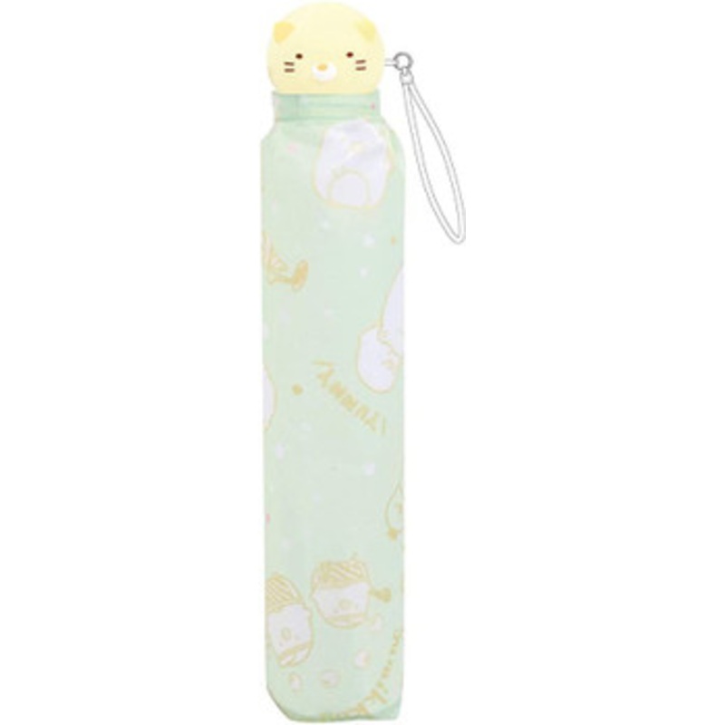 J’s Planning Sumikko Gurashi Die-cut Folding Umbrella ‘Neko Ice Cream’ (Light Green)