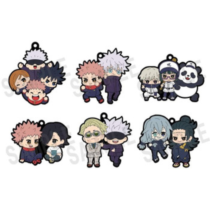 Megahouse Rubber Mascot Buddy Colle Jujutsu Kaisen Vol.2 6Pack Box