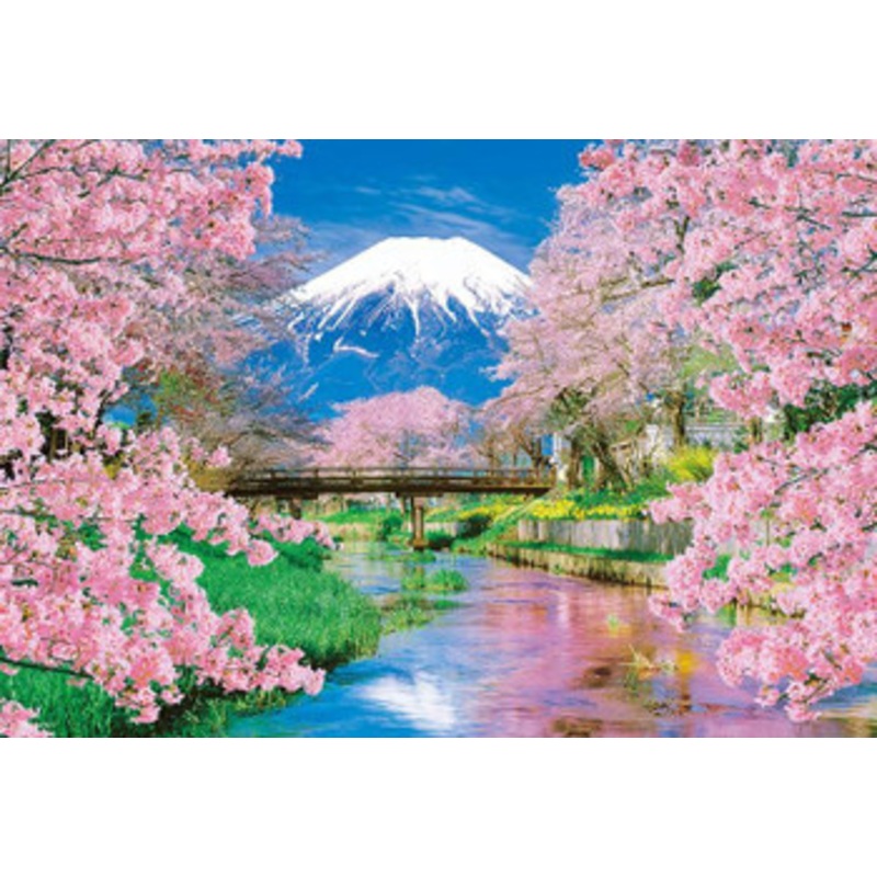 Beverly 33-208 Jigsaw Puzzle Mt.Fuji and the Murmuring of Spring (300 Pieces)