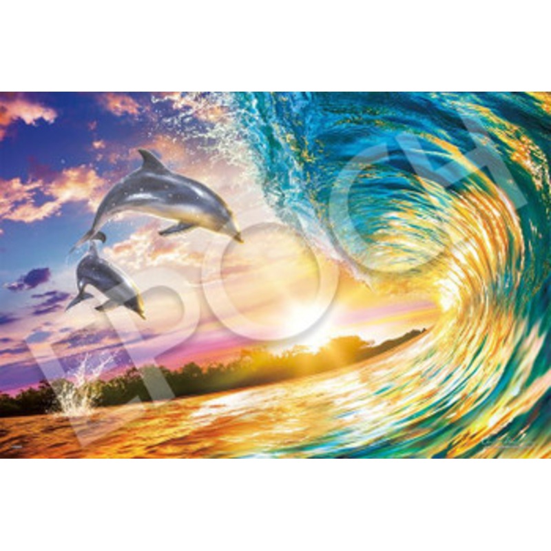 Epoch 13-037s Jigsaw Puzzle Lassen Challenging the Waves (Glow in the Dark) (1000 Pieces)
