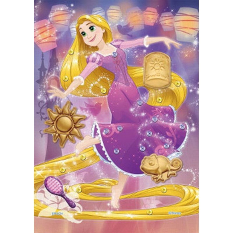 Epoch 72-302 Jigsaw Puzzle Disney Tangled Rapunzel Magical Time (Decoration Puzzle) (108 Pieces)