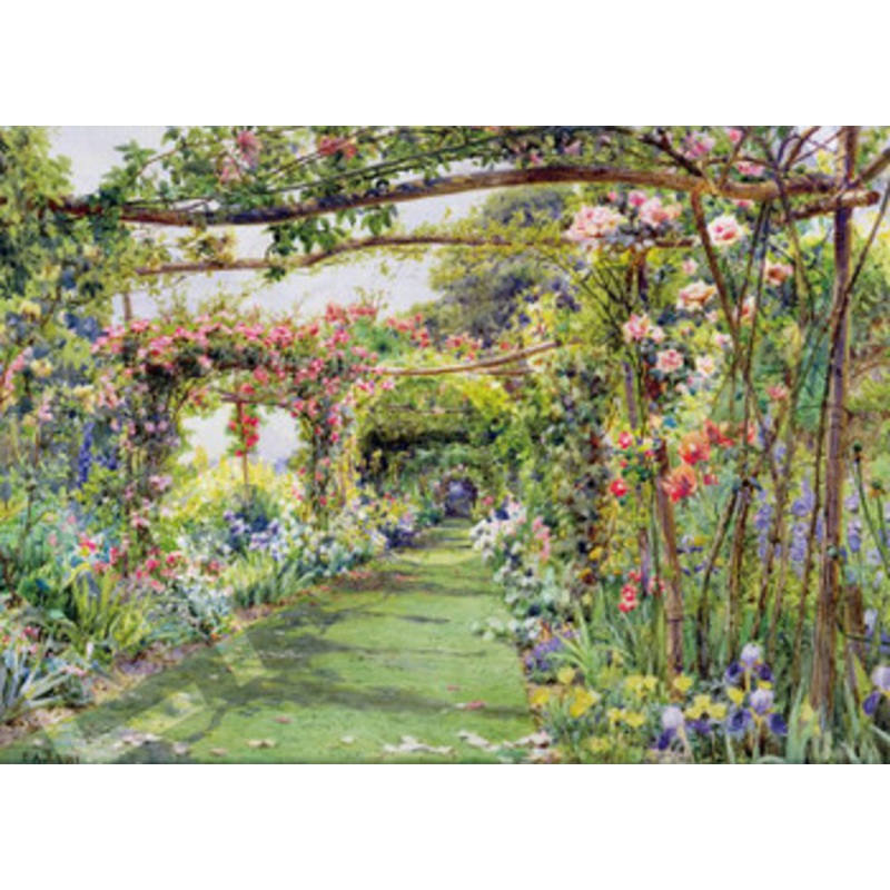 Epoch 79-435s Jigsaw Puzzle The Rose Pergola Blackhurst House Tunbridge Wells (2000 S-Pieces)