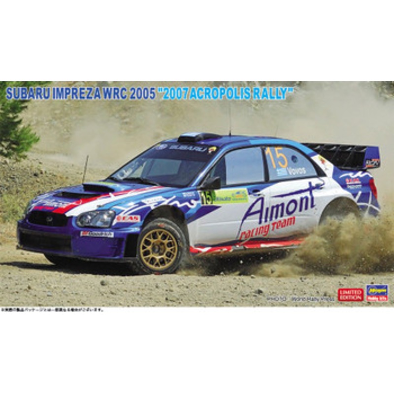 Hasegawa 1/24 Subaru Impreza WRC 2005 ‘2007 Acropolis Rally’ Plastic Model