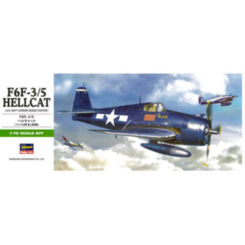Hasegawa 1/72 F6F-3/5 Hellcat Plastic Model