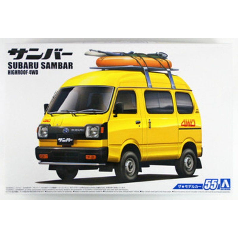 Aoshima The Model Car 1/24 Subaru TT1 Sambar High-Roof 4WD ’80 Plastic Model