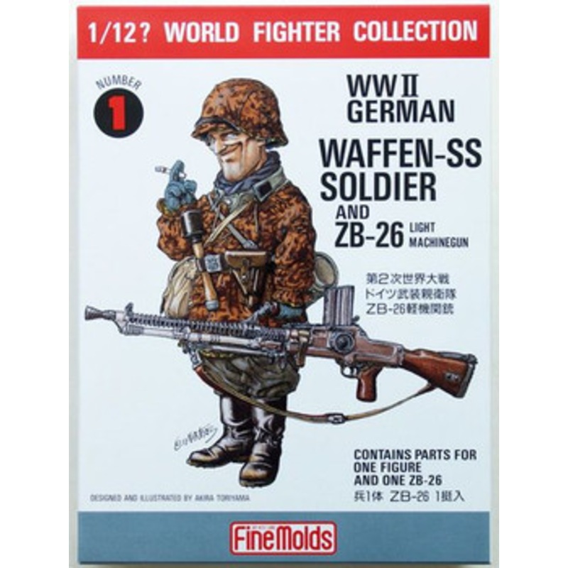 Fine Molds 1/12 WW2 German Infantry Soldier Rudolf Plastic Model