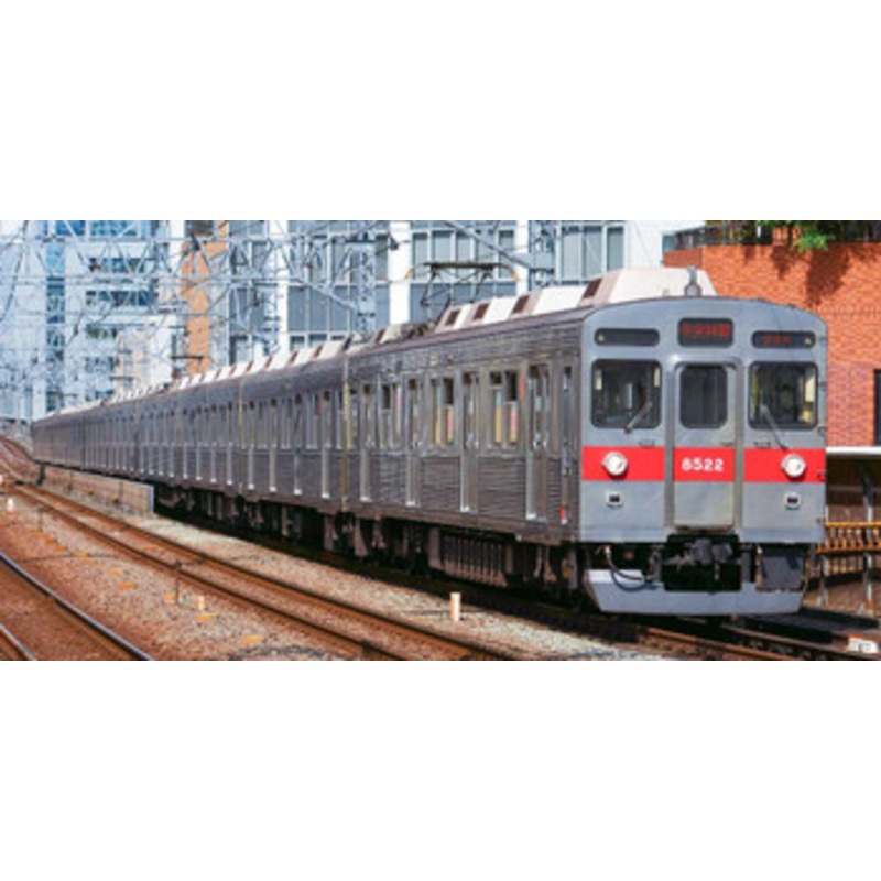 Greenmax 31596 Tokyu Railway Series 8500 (8622 Configuration/with Yellow Tape) 6 Cars Add-on Set (N scale)