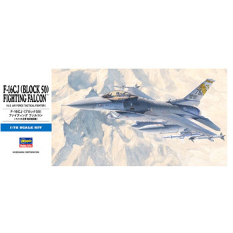 Hasegawa 1/72 F-16CJ (Block 50) Fighting Falcon (U.S. Air Force Tactical Figher) Plastic Model