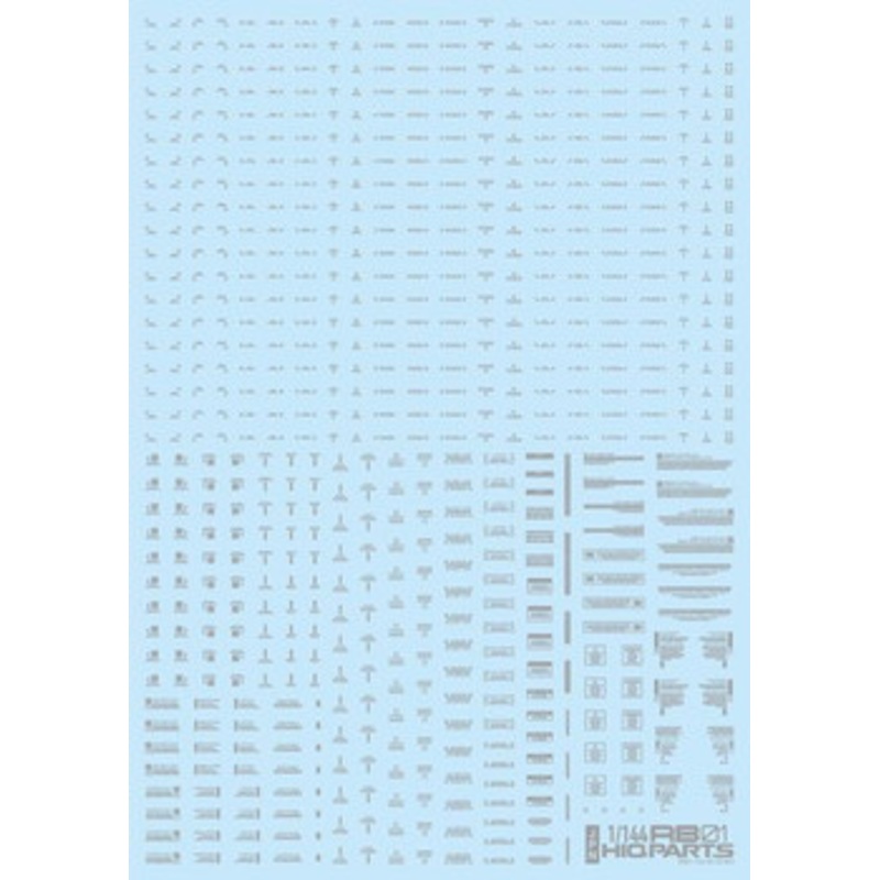HiQparts 1/144 RB02 Caution Decal One Color Light Gray