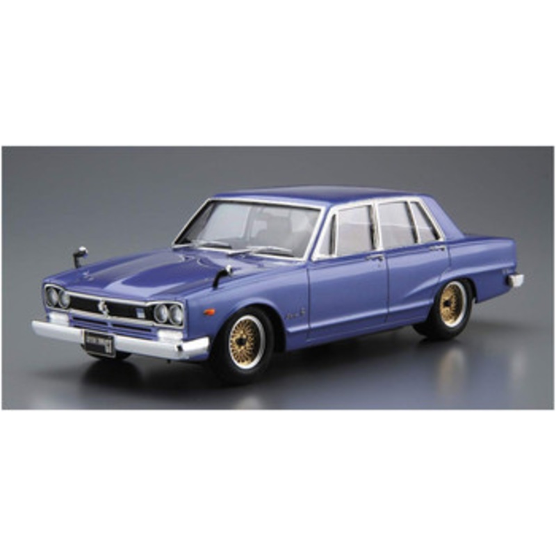 Aoshima The Model Car 1/24 Nissan GC10 Skyline 2000GT-R ’71 Plastic Model