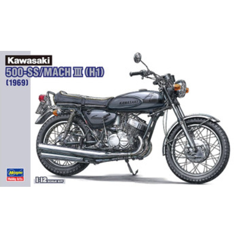 Hasegawa 1/12 Kawasaki 500-SS / Mach III (H1) Plastic Model