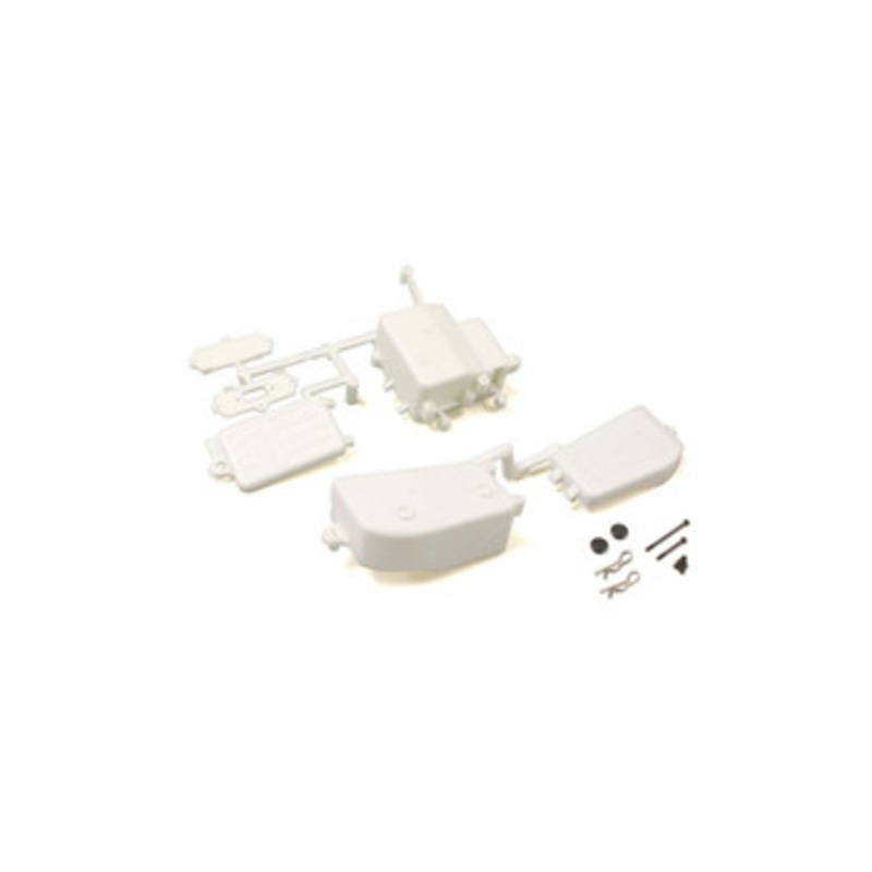Kyosho IFF001WB Battery & Receiver Box Set (White/MP10/MP9)