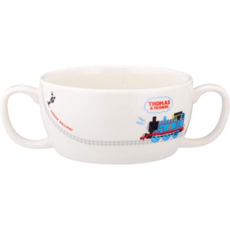 Thomas the Tank Engine Track Porcelain Soup Cup with Handles for Kids