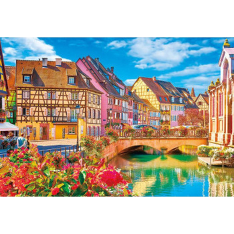 Beverly 51-284 Jigsaw Puzzle Blooming Streets of Colmar in France (1000 Pieces)