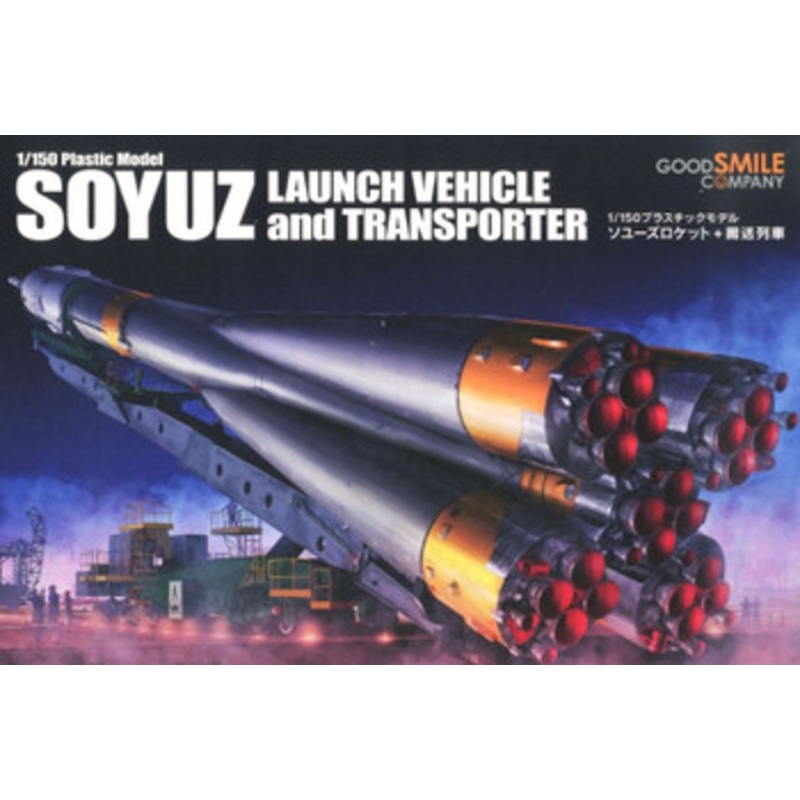 Good Smile Company MODEROID 1/150 Soyuz Rocket & Transport Train Plastic Model