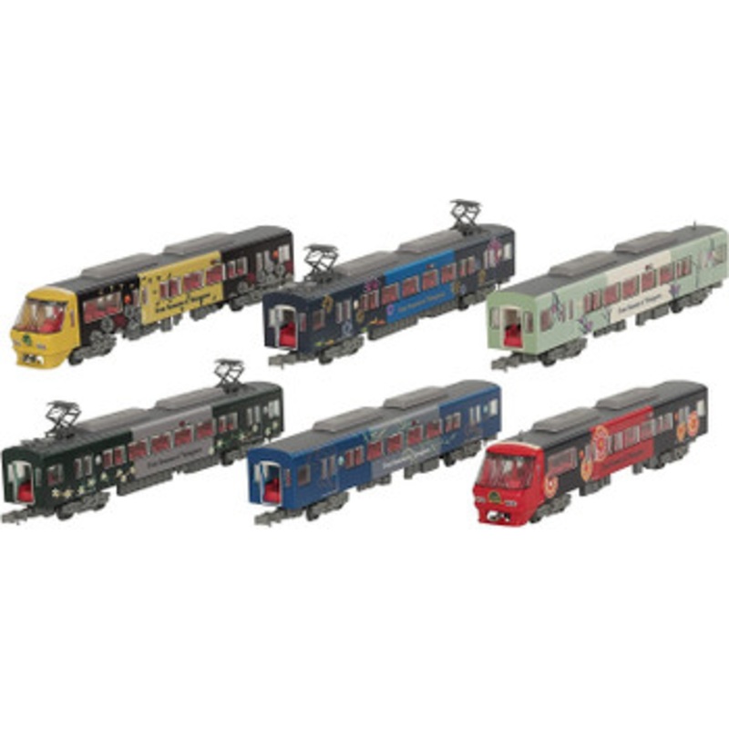 Tomytec Nishi Nippon Railroad Type 8000 Yanagawa Sightseeing Train ‘Mizuto’ 6 Cars Set (N scale)