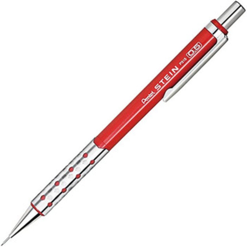 Pentel Stein Mechanical Pencil 0.5mm (Metallic Red)