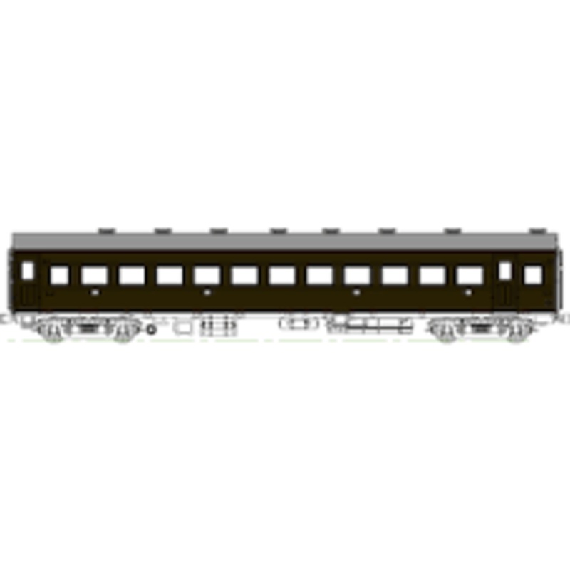 Tramway TW61-02A JNR Passenger Car OHAFU 61 Grape No.1 (HO scale)