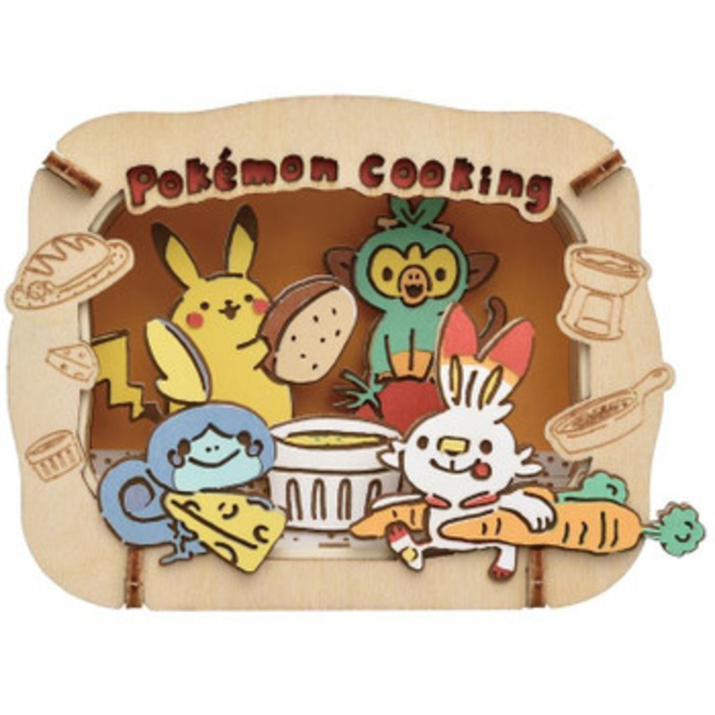 Ensky PT-W18 Paper Theater Wood Style Pokemon Cooking