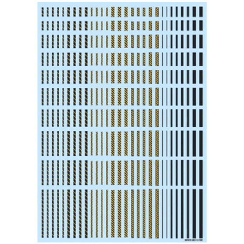 HiQparts Line Decal2 (Dark Gray + Yellow)