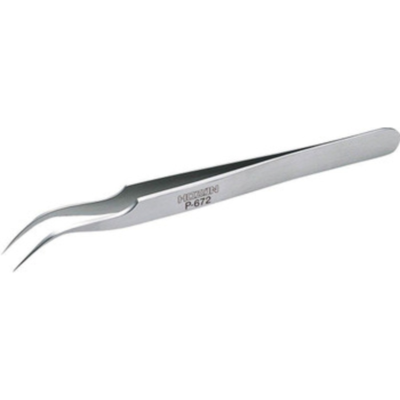 Hozan P-672 Precise Stainless Steel Tweezers Non-Magnetic Type