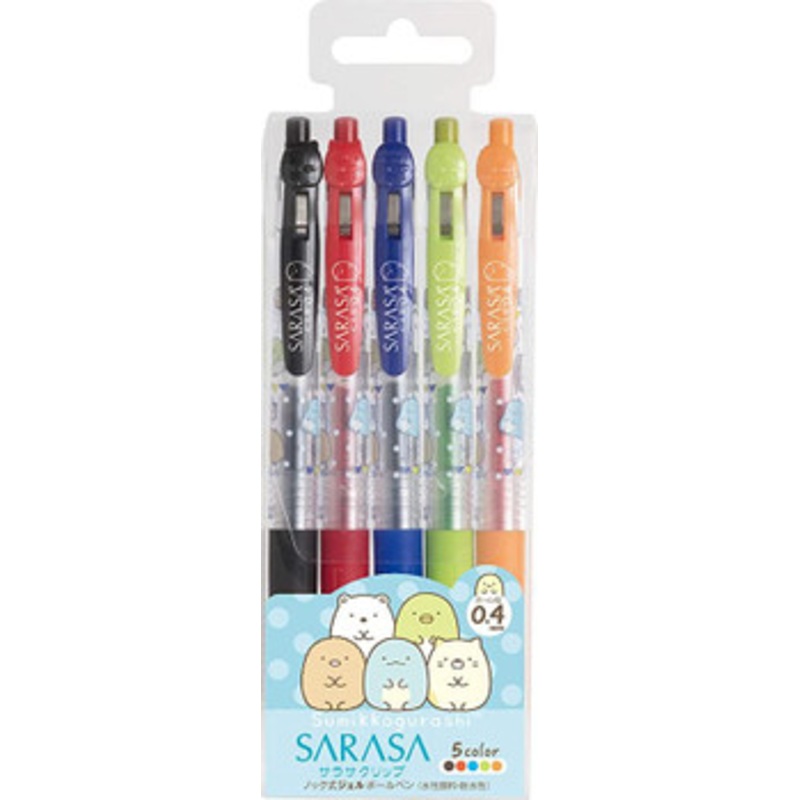 San-x Sumikko Gurashi Sarasa Ballpoint Pen Set 0.4mm