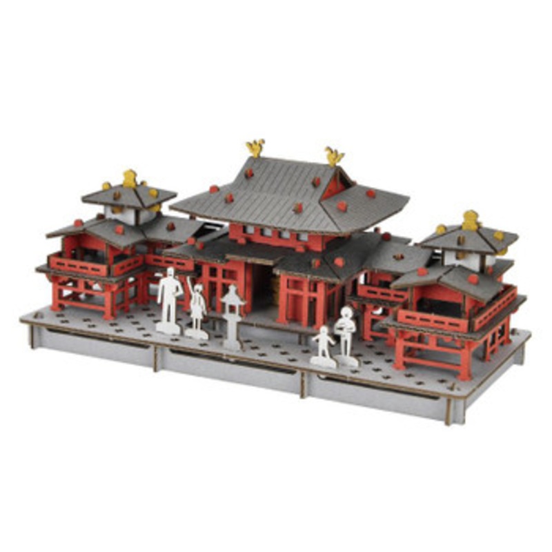 hacomo PUSUPUSU Paper Craft The Phoenix Hall of Byodoin Temple