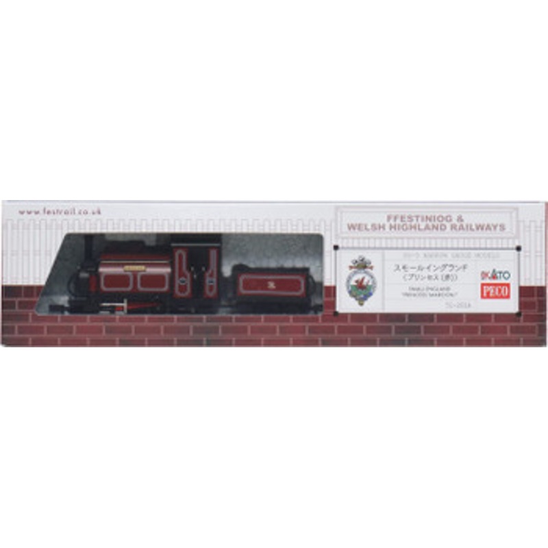Kato/Peco 51-201A Steam Locomotive Small England ‘Princess (Red)’ (OO-9 Narrow Scale )