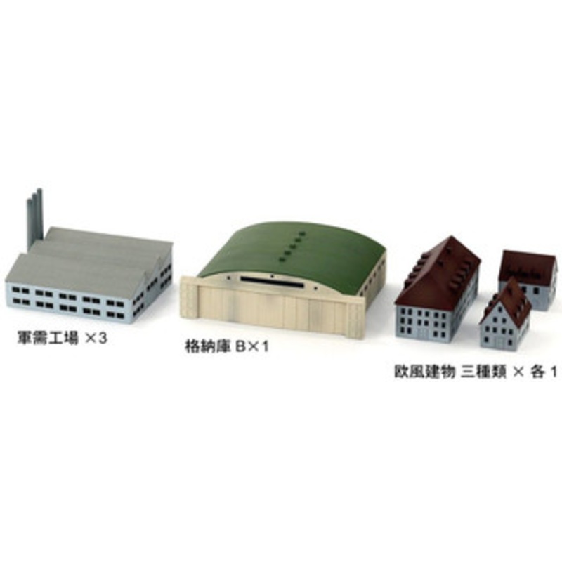 Pit-Road 1/700 Structure Set1 European Architecture Plastic Model
