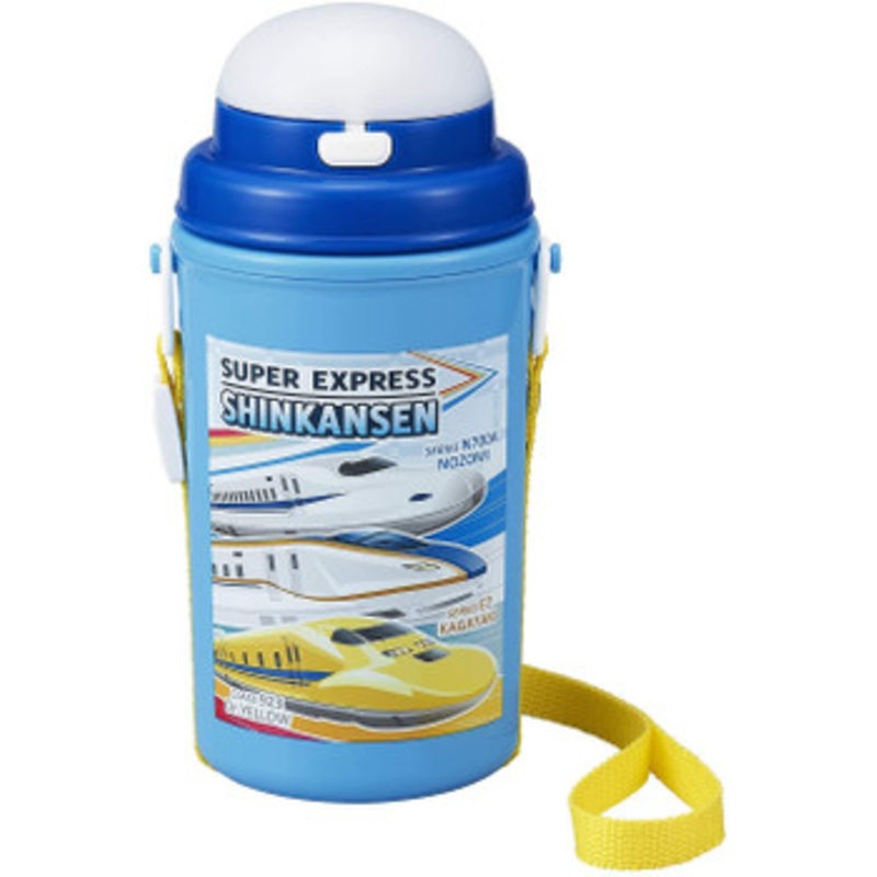 Shinkansen Water Bottle with Straw 450ml
