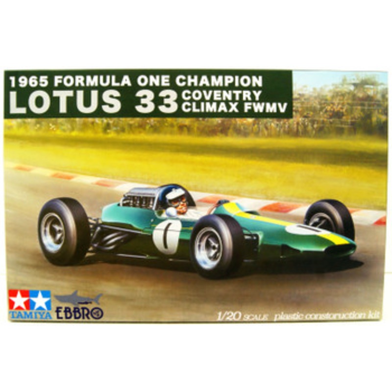 Ebbro Team Lotus Type 33 1965 Formula One Champion Coventry Climax FWMV Plastic Mode