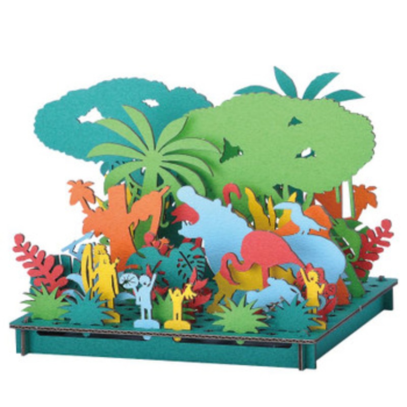 hacomo PUSUPUSU Paper Craft Jungle