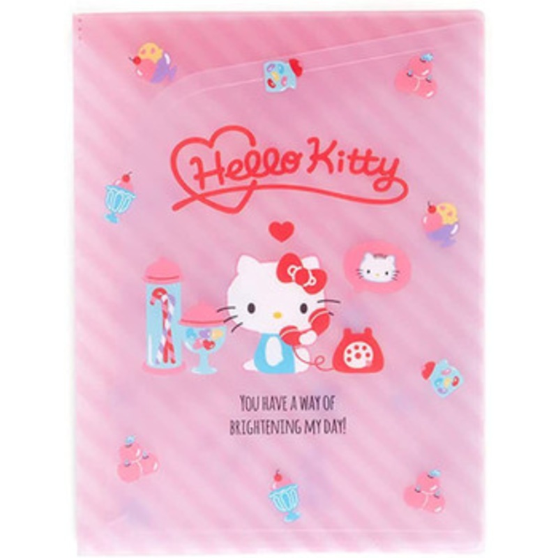 Sanrio Clear File with Pocket Hello Kitty