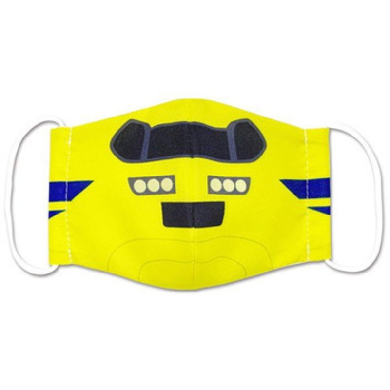 Train Mask Double Gauze Type for Kids Type 923 ‘Doctor Yellow’