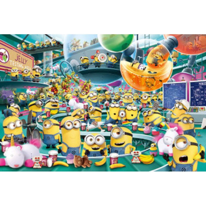 Yanoman 10-1409 Jigsaw Puzzle Minions Strange Jelly Factory (1000 Pieces)