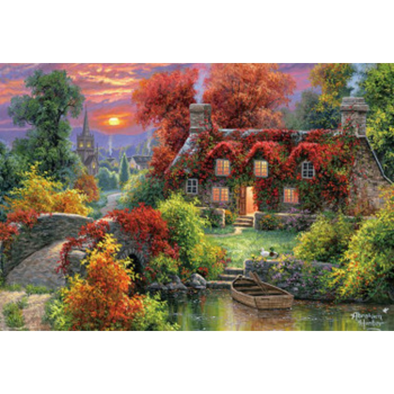 Beverly 31-528 Jigsaw Puzzle Quiet Dusk Scenery by Abraham Hunter (1000 Pieces)