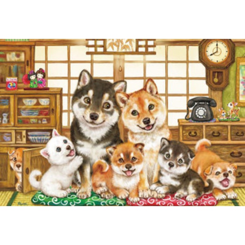 Beverly 33-209 Jigsaw Puzzle Together is the Best with Shiba Inu (300 Pieces)