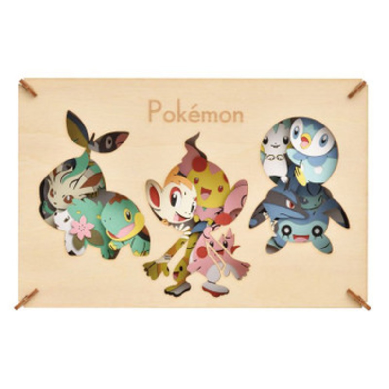 Ensky PT-WL15 Paper Theater Wood Style Pokemon of the Sinnoh Region