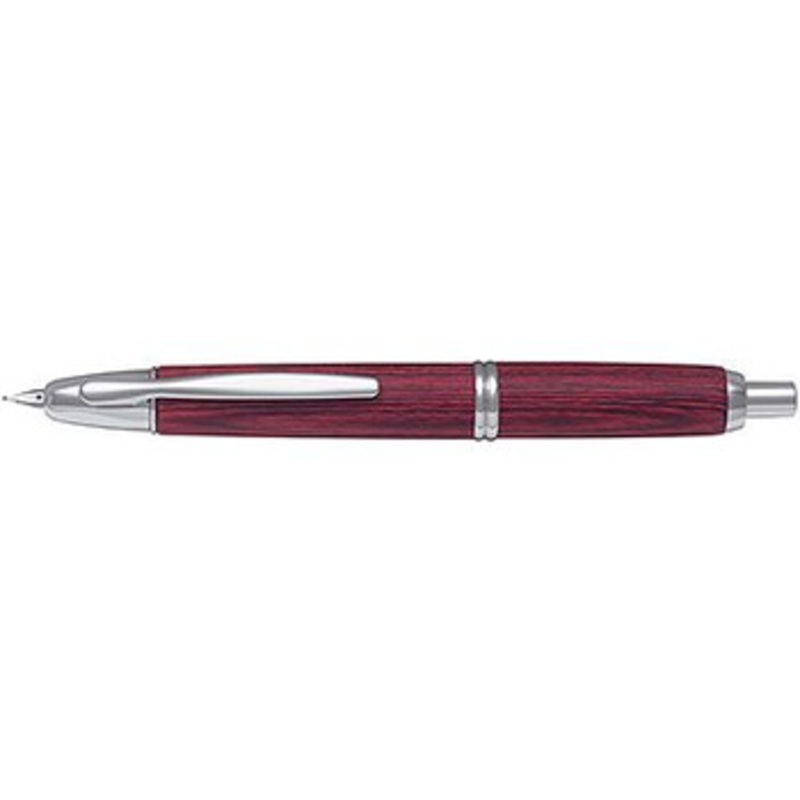 Pilot FC-25SK-DREF Capless Wood Body Deep Red Fountain Pen (NIB:EF Extra Fine)