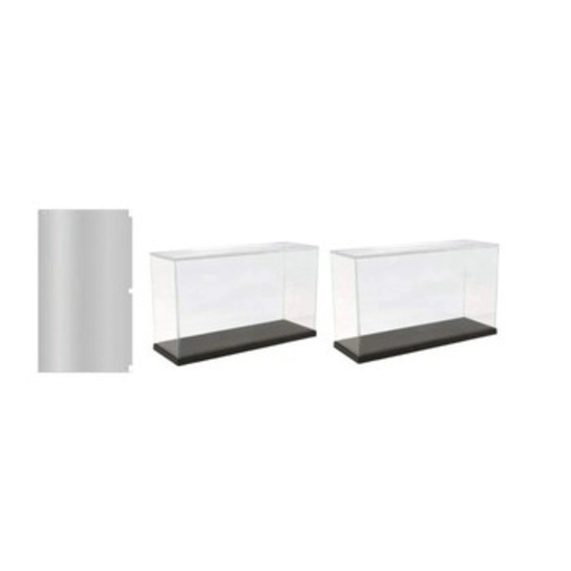 Hobby Base Premium Parts Collection Model Cover UV Cut Square (Extra Long Width) Black 2pcs Set
