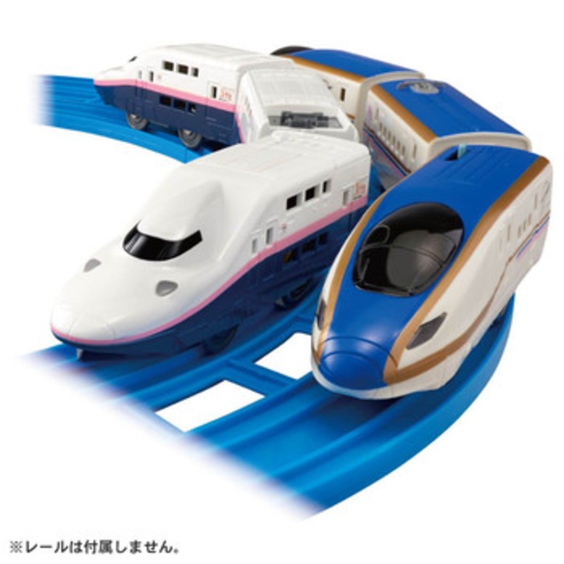 Takara Tomy Pla-Rail Goodbye E4 Series Shinkansen & E7 Series Joetsu Shinkansen (Crested Ibis Color Specifications)