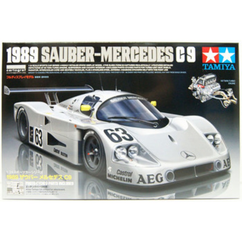 Tamiya Sports Car 1/24 1989 Sauber Mercedes C9 Plastic Model