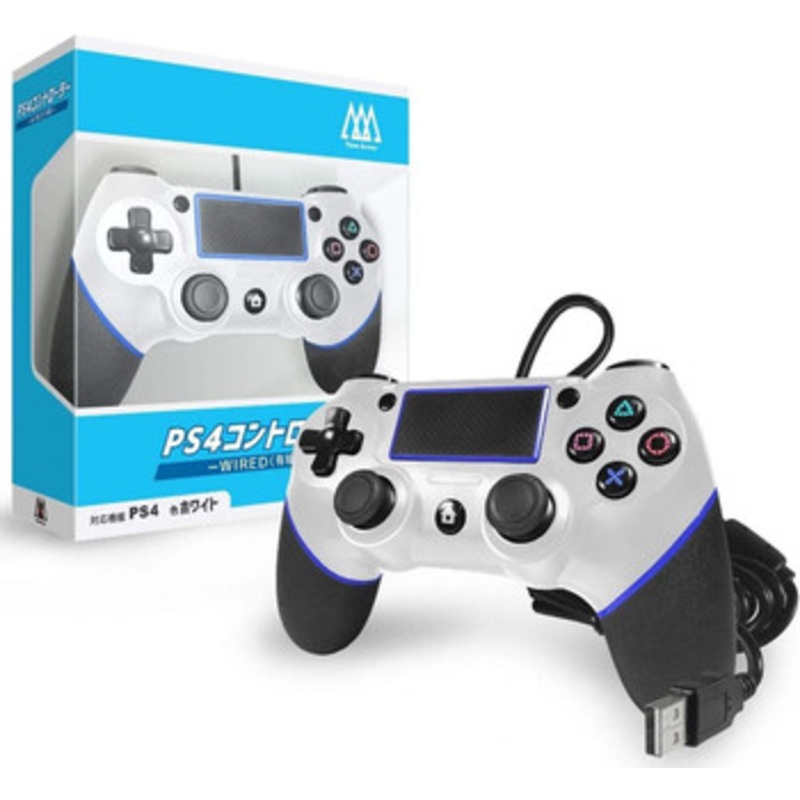 Three Arrow PS4 Wired Controller White