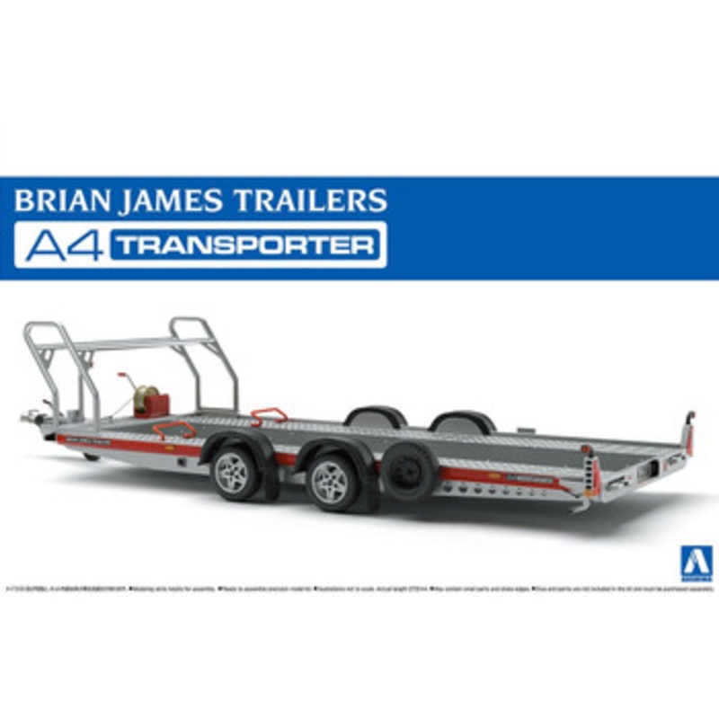 Aoshima Tuned Parts 1/24 Brian James Trailers A4 Transporter Plastic Model