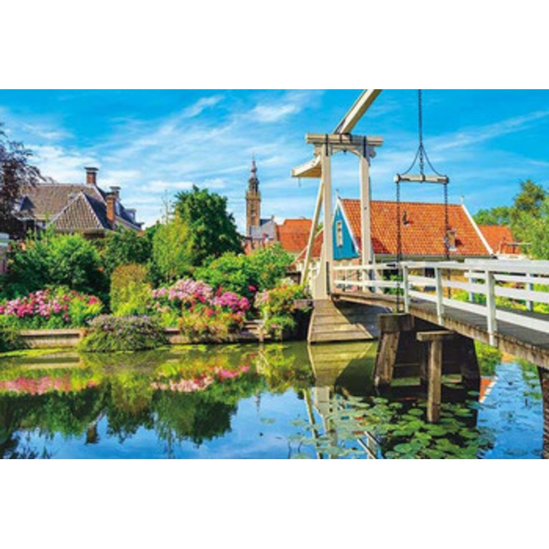 Appleone 300-363 Jigsaw Puzzle Flowering Dutch Drawbridge (300 Pieces)