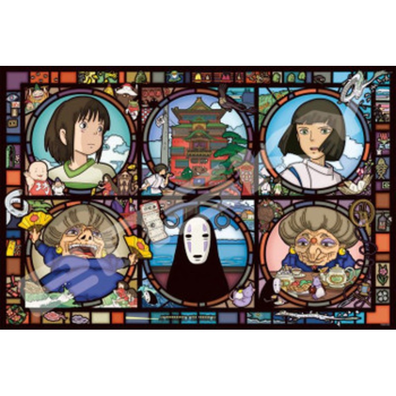 Ensky 1000-AC016 Art Crystal Jigsaw Puzzle Studio Ghibli Spirited Away News From a Mysterious Town (1000 Pieces)