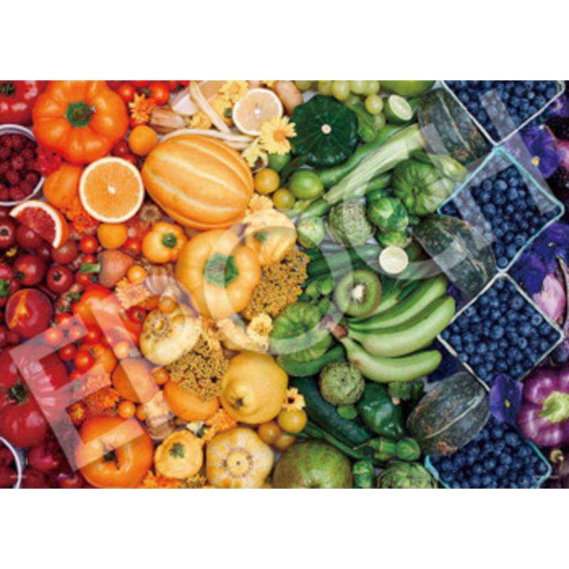 Epoch 54-219 Jigsaw Puzzle Rainbow of Produce by Brittany Wright (2000 S-Pieces)