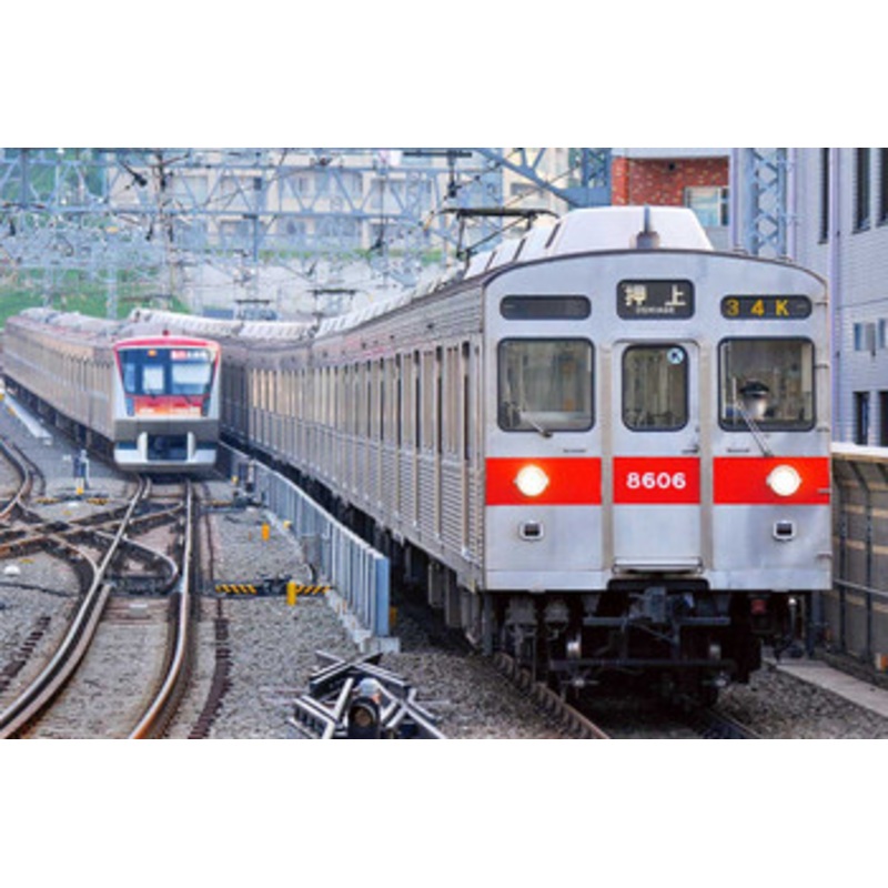 Greenmax 31540 Tokyu Railway Series 8500 (8606 Configuration/with Yellow Tape) 6 Cars Add-on Set (N scale)